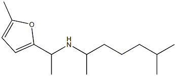 [1-(5-methylfuran-2-yl)ethyl](6-methylheptan-2-yl)amine Struktur