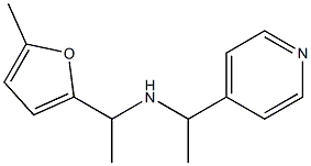 [1-(5-methylfuran-2-yl)ethyl][1-(pyridin-4-yl)ethyl]amine Struktur