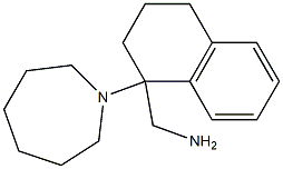 [1-(azepan-1-yl)-1,2,3,4-tetrahydronaphthalen-1-yl]methanamine Struktur