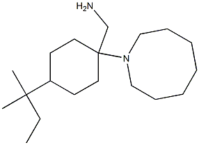 [1-(azocan-1-yl)-4-(2-methylbutan-2-yl)cyclohexyl]methanamine Struktur