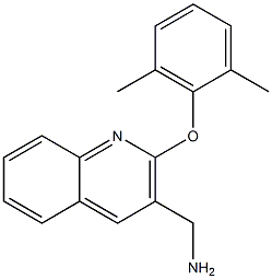 [2-(2,6-dimethylphenoxy)quinolin-3-yl]methanamine Struktur