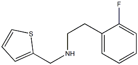 [2-(2-fluorophenyl)ethyl](thiophen-2-ylmethyl)amine Struktur