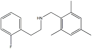 [2-(2-fluorophenyl)ethyl][(2,4,6-trimethylphenyl)methyl]amine Struktur