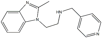 [2-(2-methyl-1H-1,3-benzodiazol-1-yl)ethyl](pyridin-4-ylmethyl)amine Struktur