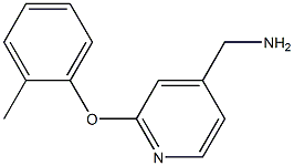 [2-(2-methylphenoxy)pyridin-4-yl]methylamine Struktur