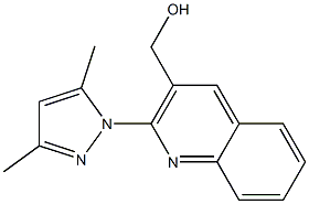 [2-(3,5-dimethyl-1H-pyrazol-1-yl)quinolin-3-yl]methanol Struktur