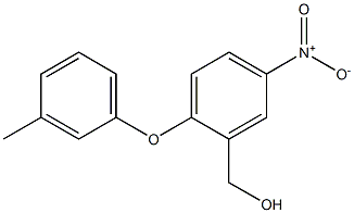 [2-(3-methylphenoxy)-5-nitrophenyl]methanol Struktur