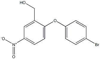 [2-(4-bromophenoxy)-5-nitrophenyl]methanol Struktur