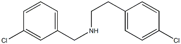 [2-(4-chlorophenyl)ethyl][(3-chlorophenyl)methyl]amine Struktur