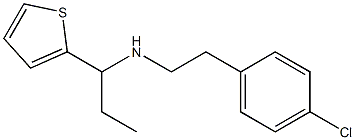 [2-(4-chlorophenyl)ethyl][1-(thiophen-2-yl)propyl]amine Struktur