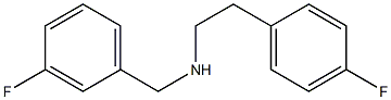 [2-(4-fluorophenyl)ethyl][(3-fluorophenyl)methyl]amine Struktur