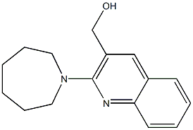 [2-(azepan-1-yl)quinolin-3-yl]methanol Struktur