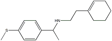 [2-(cyclohex-1-en-1-yl)ethyl]({1-[4-(methylsulfanyl)phenyl]ethyl})amine Struktur