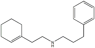 [2-(cyclohex-1-en-1-yl)ethyl](3-phenylpropyl)amine Struktur