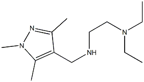 [2-(diethylamino)ethyl][(1,3,5-trimethyl-1H-pyrazol-4-yl)methyl]amine Struktur