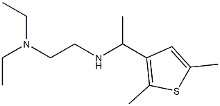 [2-(diethylamino)ethyl][1-(2,5-dimethylthiophen-3-yl)ethyl]amine Struktur