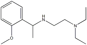 [2-(diethylamino)ethyl][1-(2-methoxyphenyl)ethyl]amine Struktur