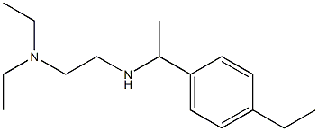 [2-(diethylamino)ethyl][1-(4-ethylphenyl)ethyl]amine Struktur