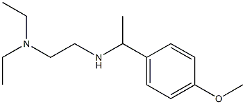 [2-(diethylamino)ethyl][1-(4-methoxyphenyl)ethyl]amine Struktur