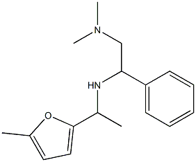 [2-(dimethylamino)-1-phenylethyl][1-(5-methylfuran-2-yl)ethyl]amine Struktur