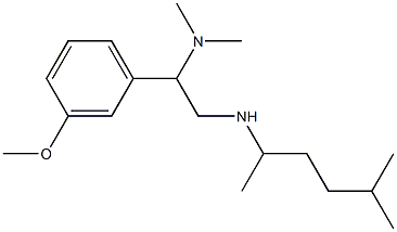 [2-(dimethylamino)-2-(3-methoxyphenyl)ethyl](5-methylhexan-2-yl)amine Struktur