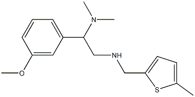 [2-(dimethylamino)-2-(3-methoxyphenyl)ethyl][(5-methylthiophen-2-yl)methyl]amine Struktur