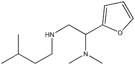 [2-(dimethylamino)-2-(furan-2-yl)ethyl](3-methylbutyl)amine Struktur