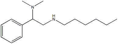 [2-(dimethylamino)-2-phenylethyl](hexyl)amine Struktur