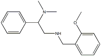 [2-(dimethylamino)-2-phenylethyl][(2-methoxyphenyl)methyl]amine Struktur