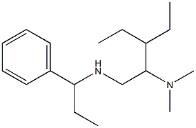 [2-(dimethylamino)-3-ethylpentyl](1-phenylpropyl)amine Struktur