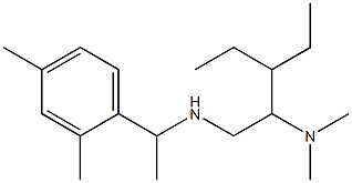 [2-(dimethylamino)-3-ethylpentyl][1-(2,4-dimethylphenyl)ethyl]amine Struktur