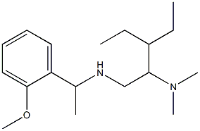 [2-(dimethylamino)-3-ethylpentyl][1-(2-methoxyphenyl)ethyl]amine Struktur