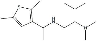 [2-(dimethylamino)-3-methylbutyl][1-(2,5-dimethylthiophen-3-yl)ethyl]amine Struktur