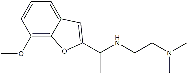 [2-(dimethylamino)ethyl][1-(7-methoxy-1-benzofuran-2-yl)ethyl]amine Struktur