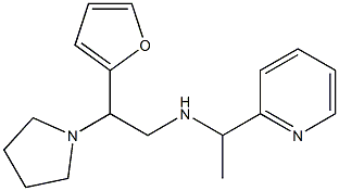 [2-(furan-2-yl)-2-(pyrrolidin-1-yl)ethyl][1-(pyridin-2-yl)ethyl]amine Struktur