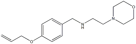 [2-(morpholin-4-yl)ethyl]({[4-(prop-2-en-1-yloxy)phenyl]methyl})amine Struktur