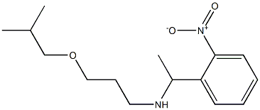 [3-(2-methylpropoxy)propyl][1-(2-nitrophenyl)ethyl]amine Struktur