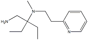 [3-(aminomethyl)pentan-3-yl](methyl)[2-(pyridin-2-yl)ethyl]amine Struktur