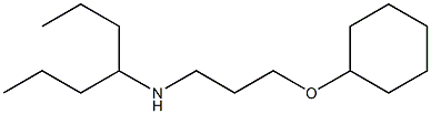 [3-(cyclohexyloxy)propyl](heptan-4-yl)amine Struktur