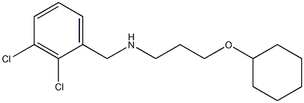 [3-(cyclohexyloxy)propyl][(2,3-dichlorophenyl)methyl]amine Struktur