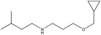 [3-(cyclopropylmethoxy)propyl](3-methylbutyl)amine Struktur