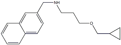 [3-(cyclopropylmethoxy)propyl](naphthalen-2-ylmethyl)amine Struktur