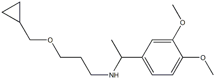 [3-(cyclopropylmethoxy)propyl][1-(3,4-dimethoxyphenyl)ethyl]amine Struktur