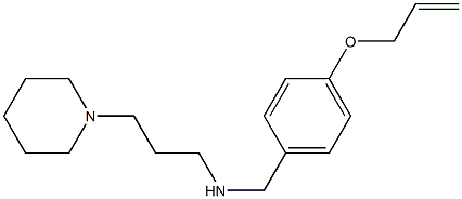 [3-(piperidin-1-yl)propyl]({[4-(prop-2-en-1-yloxy)phenyl]methyl})amine Struktur