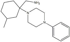 [3-methyl-1-(4-phenylpiperazin-1-yl)cyclohexyl]methylamine Struktur