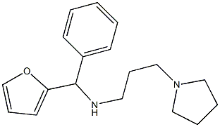 [furan-2-yl(phenyl)methyl][3-(pyrrolidin-1-yl)propyl]amine Struktur