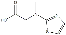 [methyl(1,3-thiazol-2-yl)amino]acetic acid Struktur