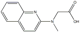 [methyl(quinolin-2-yl)amino]acetic acid Struktur