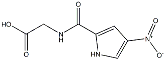 {[(4-nitro-1H-pyrrol-2-yl)carbonyl]amino}acetic acid Struktur