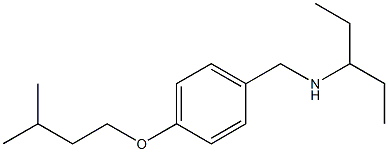 {[4-(3-methylbutoxy)phenyl]methyl}(pentan-3-yl)amine Struktur